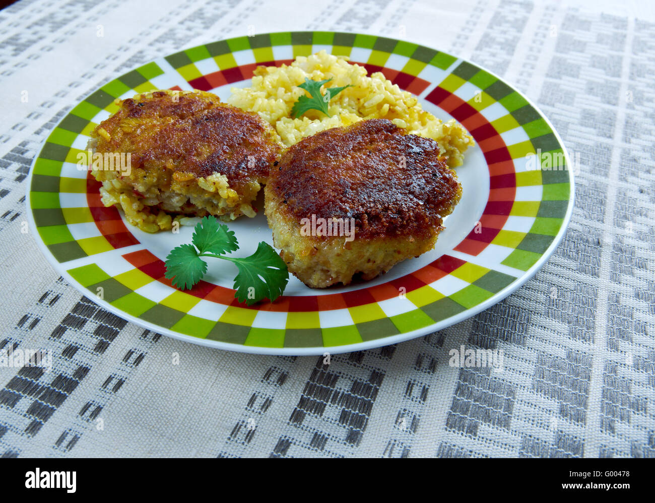 Türkische Fischbällchen Stockfoto