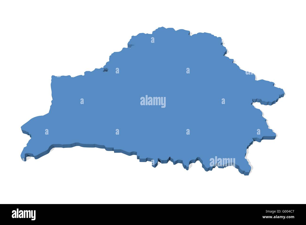Karte von Belarus Stockfoto