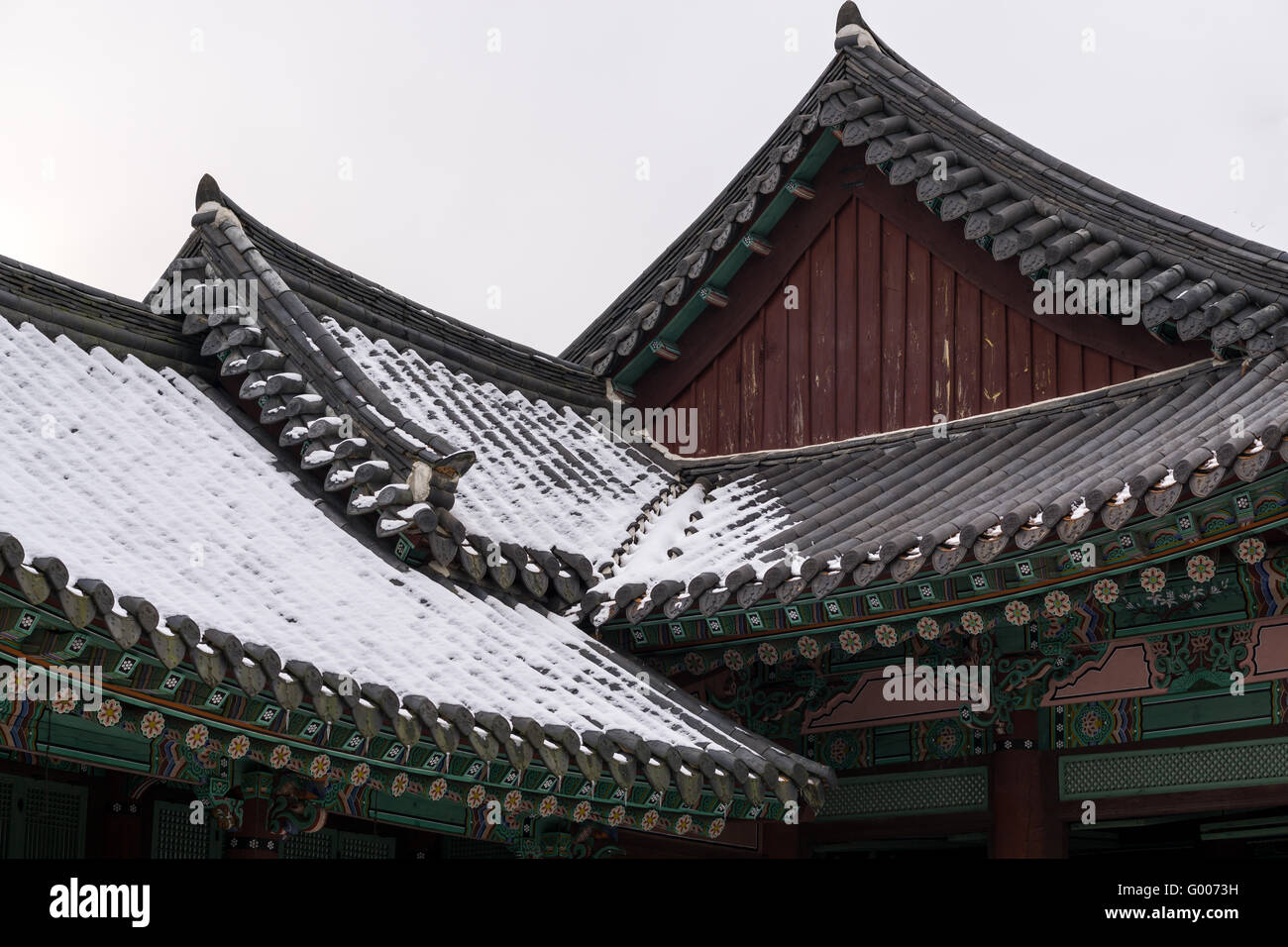 Koreanische Architektur Stockfoto