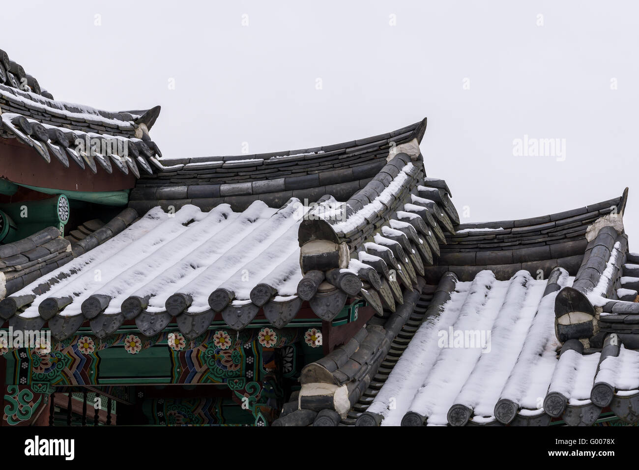 Koreanische Architektur Stockfoto