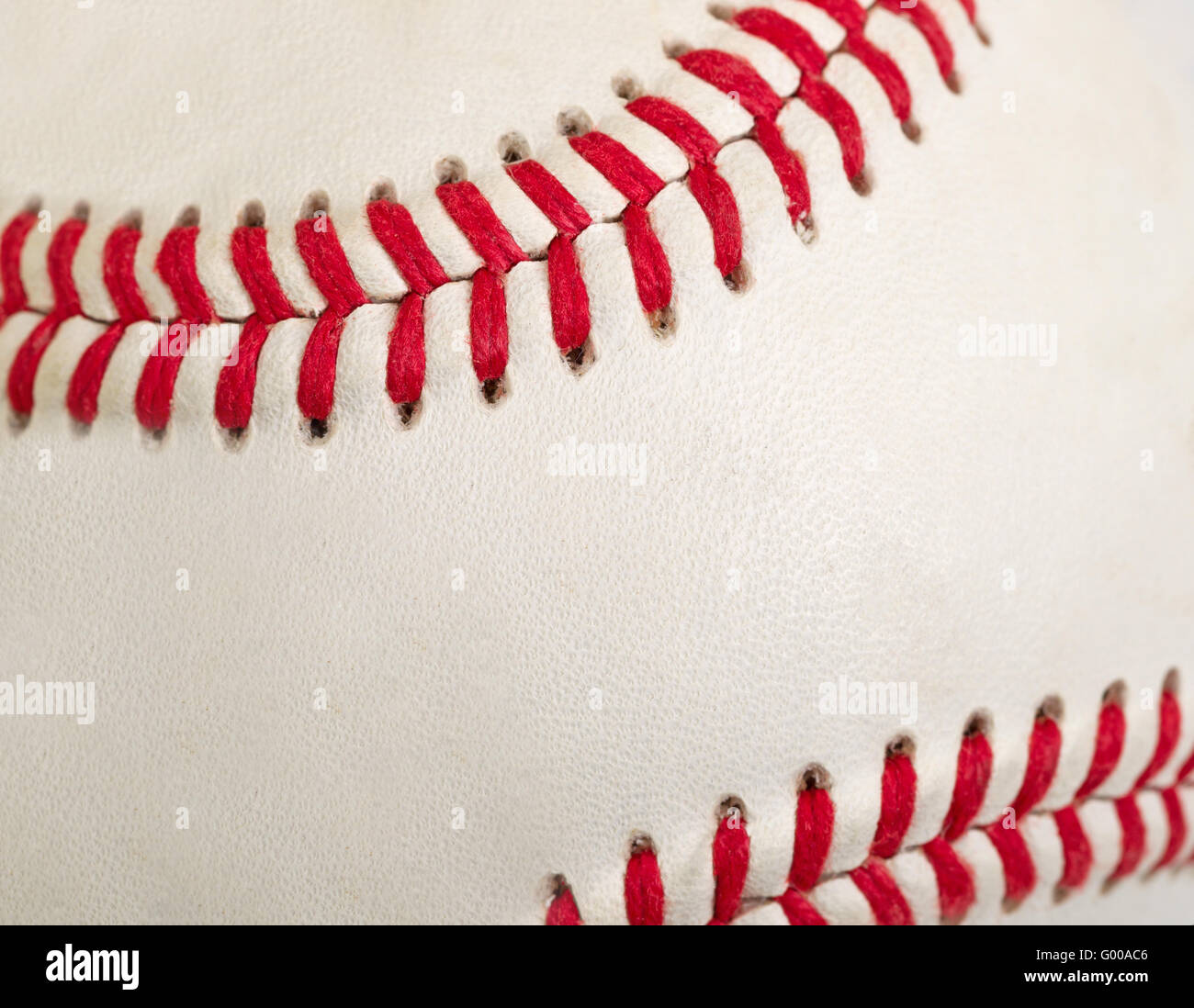 Baseball in gefüllten Frame-Format verwendet Stockfoto