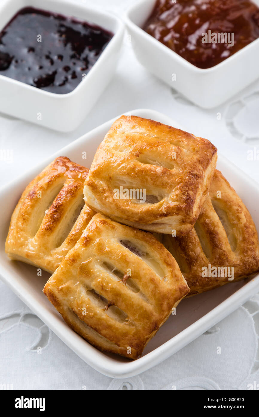 süße Blätterteig snack Stockfoto