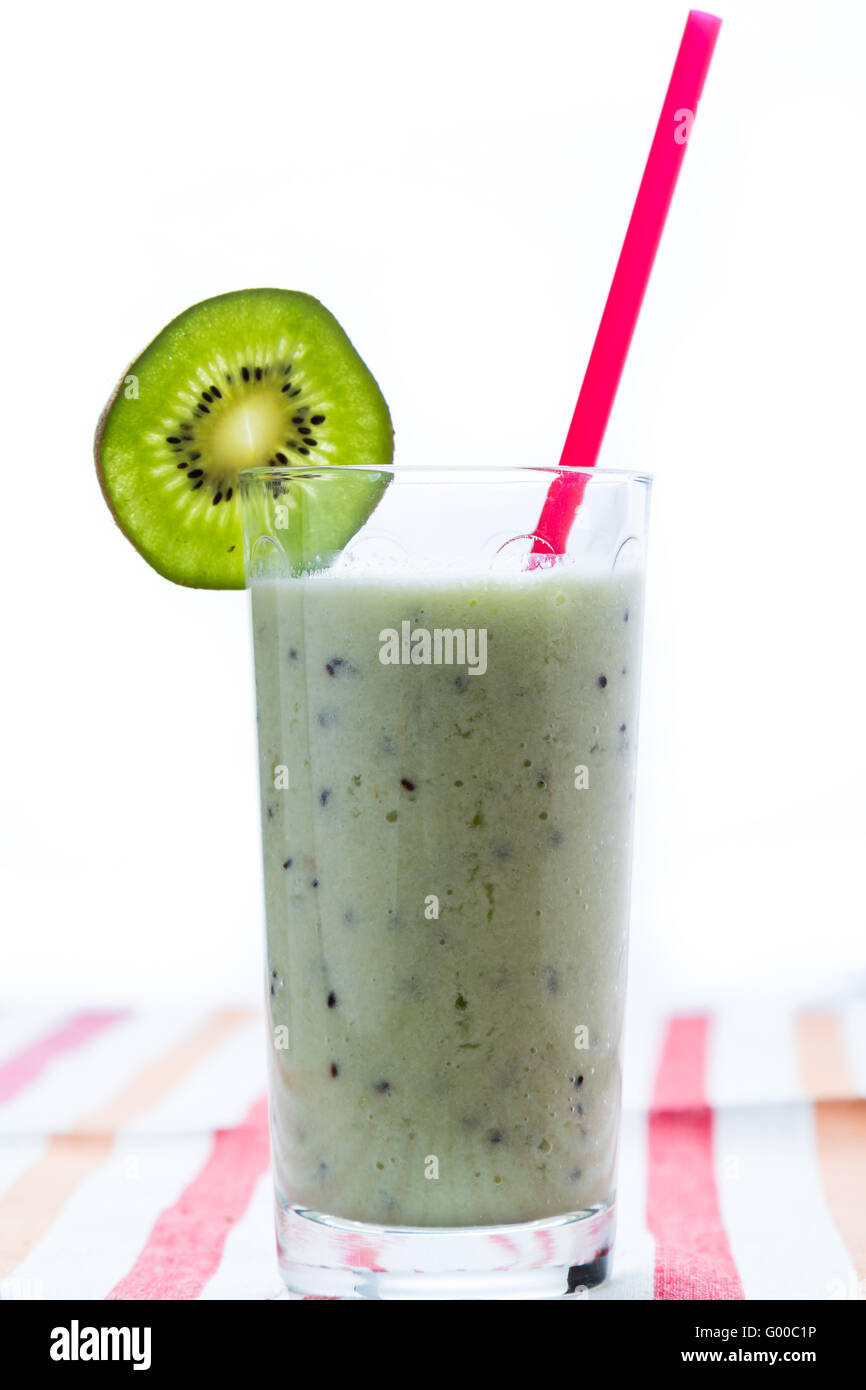 Kiwi smoothie Stockfoto