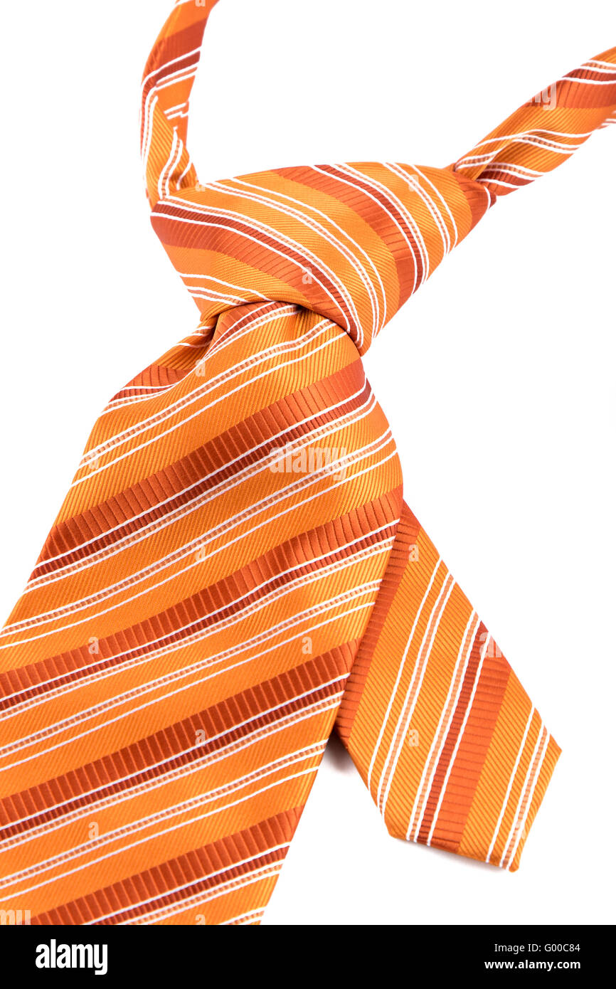 orange Krawatte Nahaufnahme Stockfoto