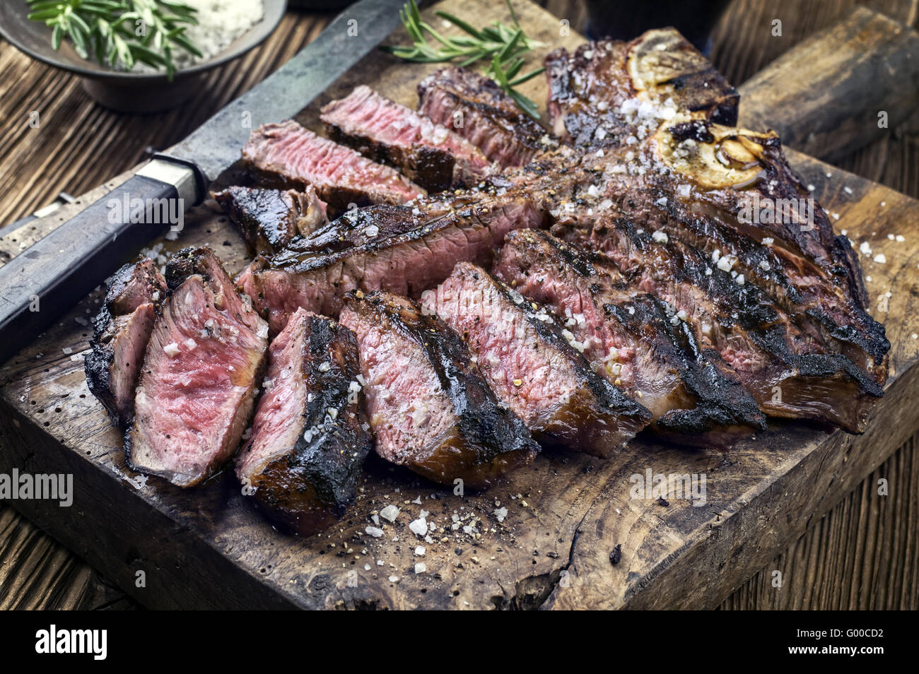 Bistecca alla Fiorentina Stockfoto