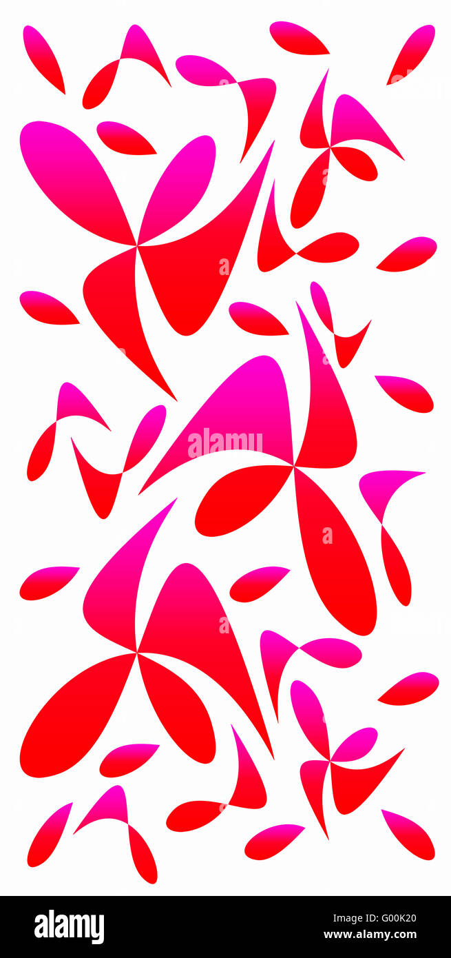 Florale Muster Tapete Stockfoto