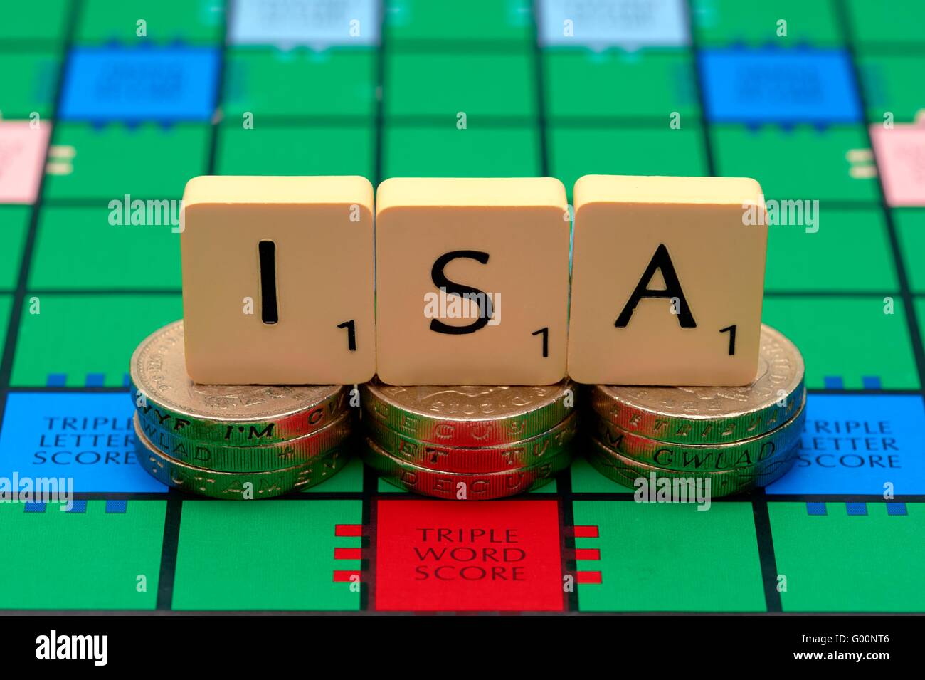 Bargeld-Geld-ISA-Konzept Stockfoto