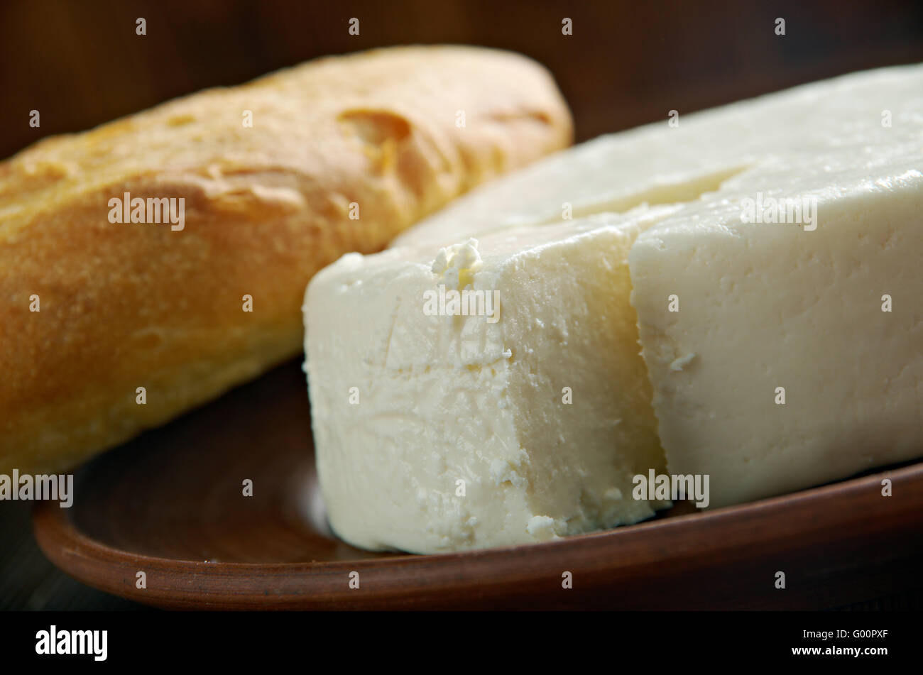 Circassian Käse Stockfoto