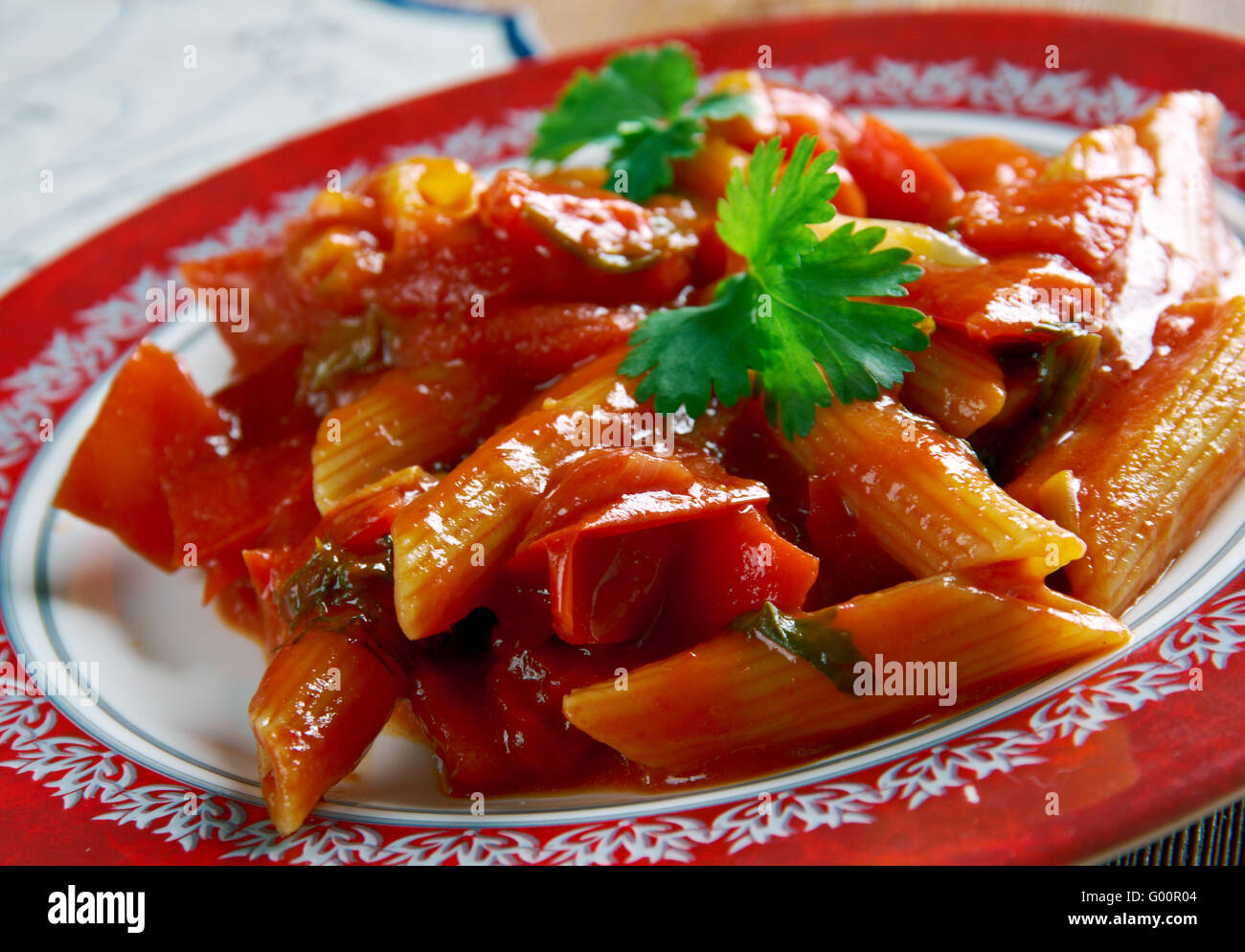 FRA Diavolo-sauce Stockfoto