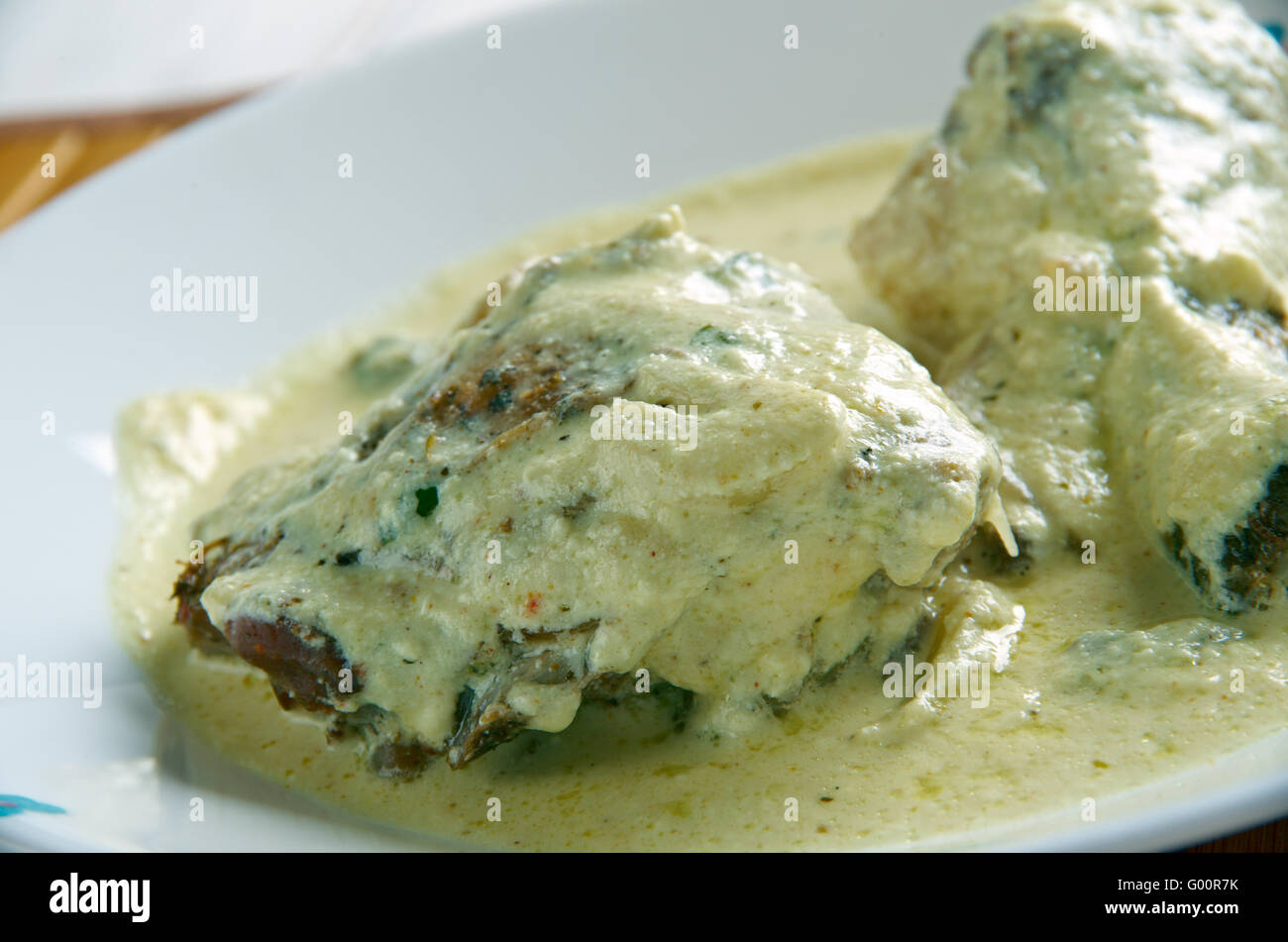 Huhn mit Französisch Stockfoto