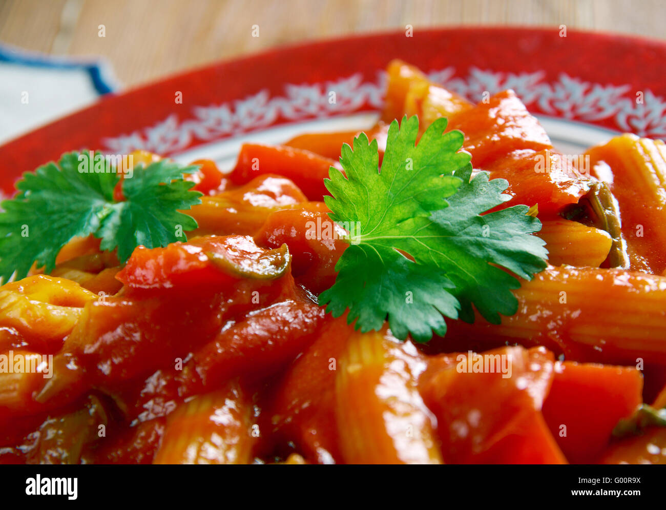 FRA Diavolo-sauce Stockfoto