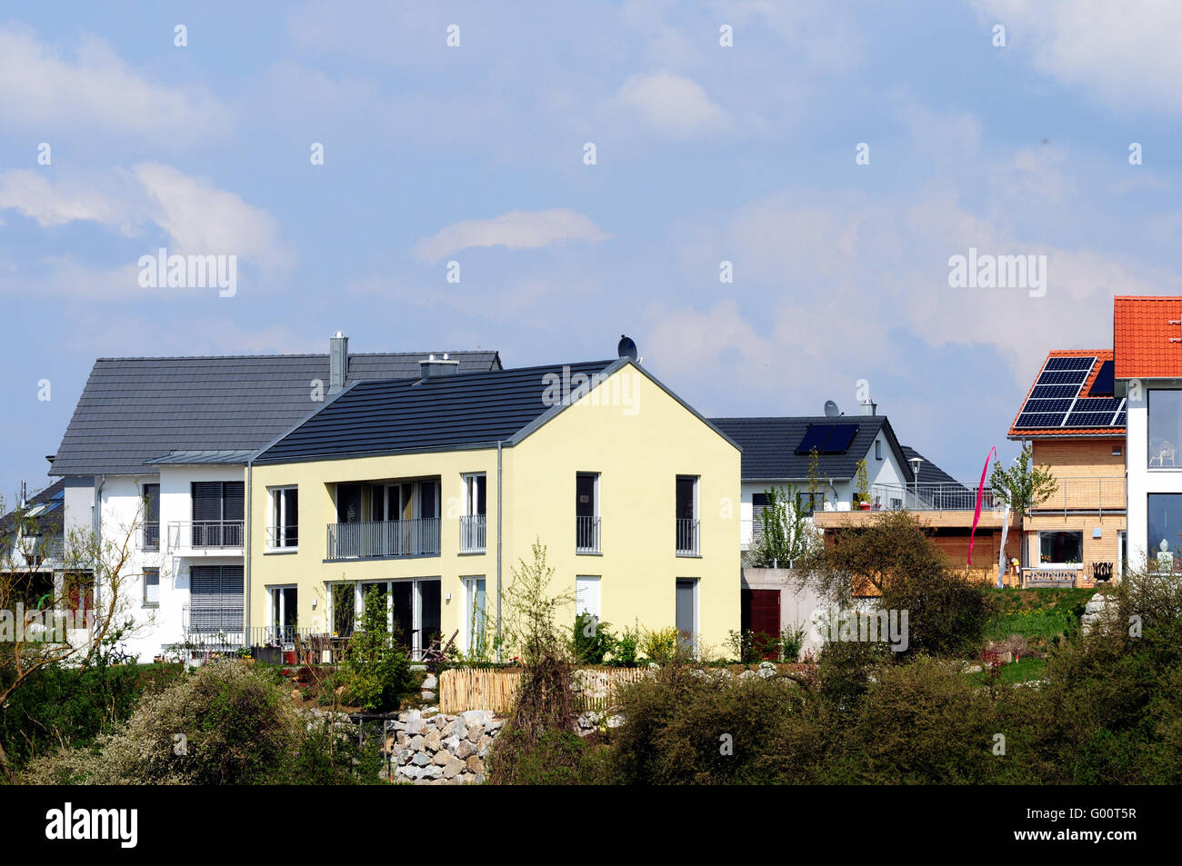 Neue Häuser Stockfoto