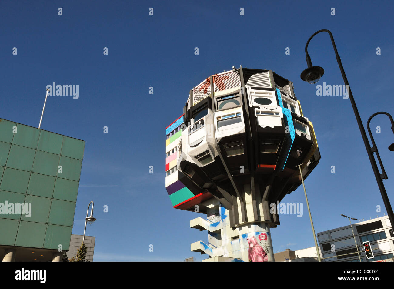 Turm Bierpinsel deswegen Berlin Stockfoto