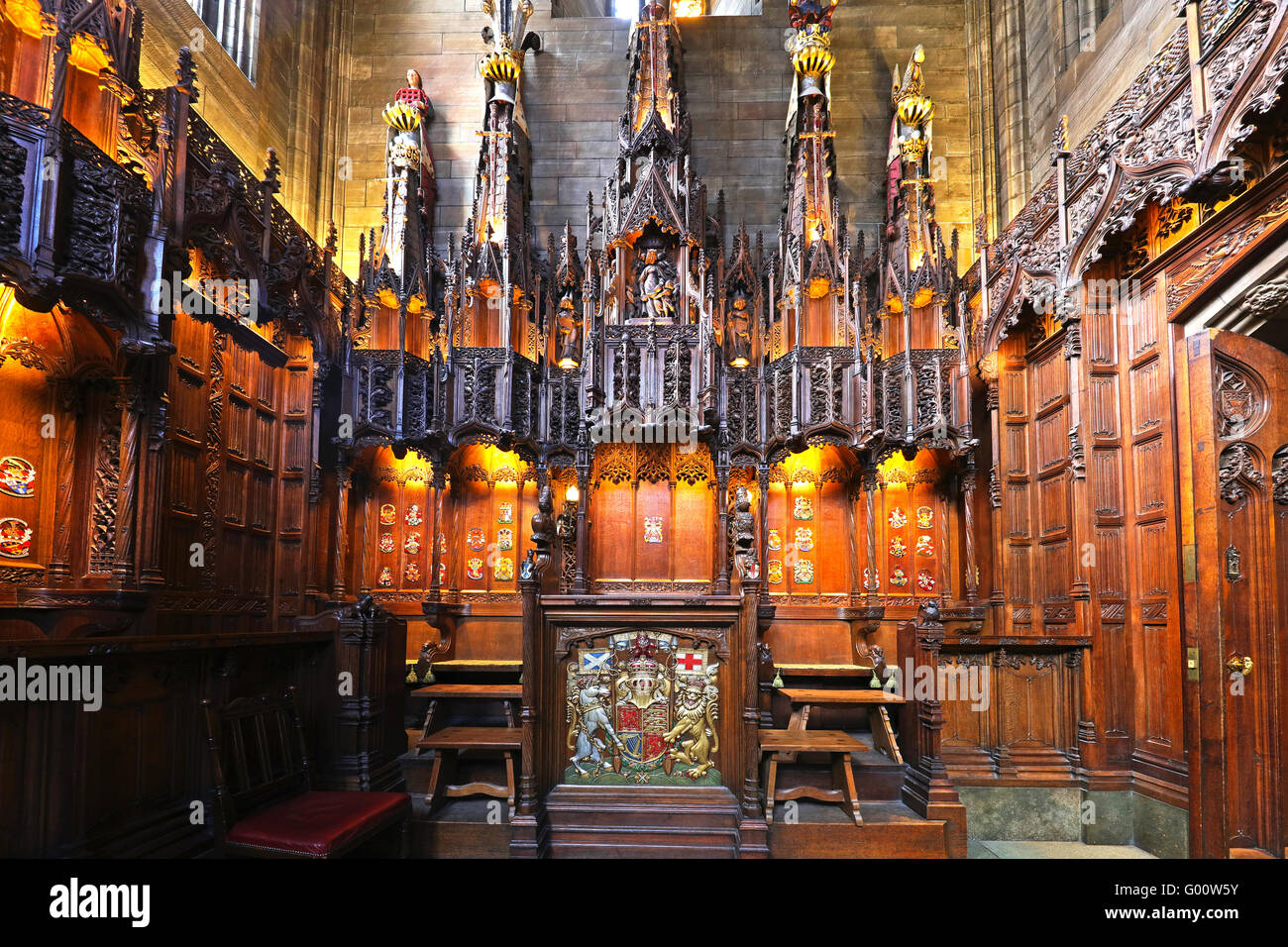 Die Distel-Kapelle. St Giles Cathedral.Edinburgh. Stockfoto