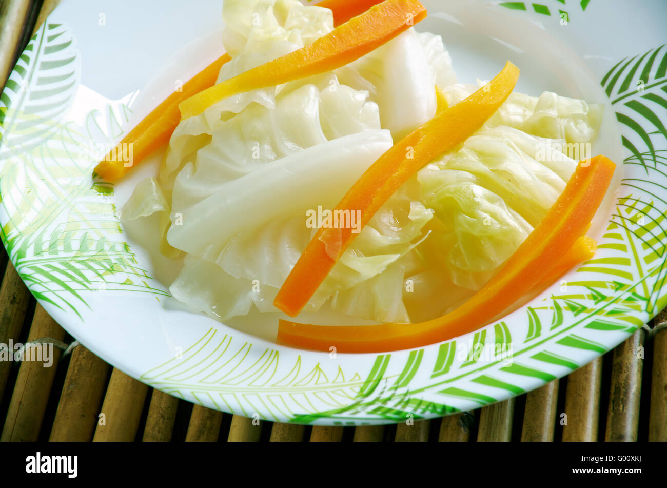 Pao cai - Art der Gurke, eingelegte normalerweise Kohl, oft in chinesischen und besonders Szechuan Küche gefunden Stockfoto