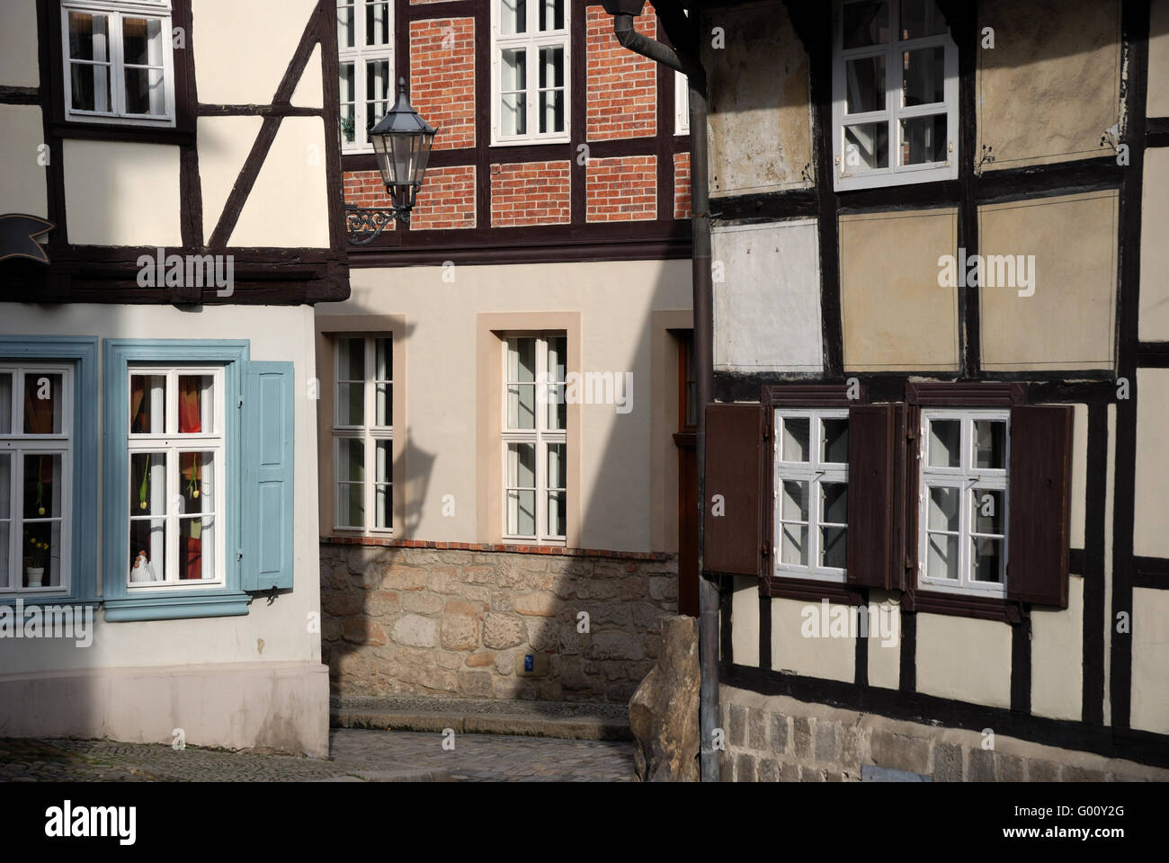 alte Fachwerkhäuser Stockfoto