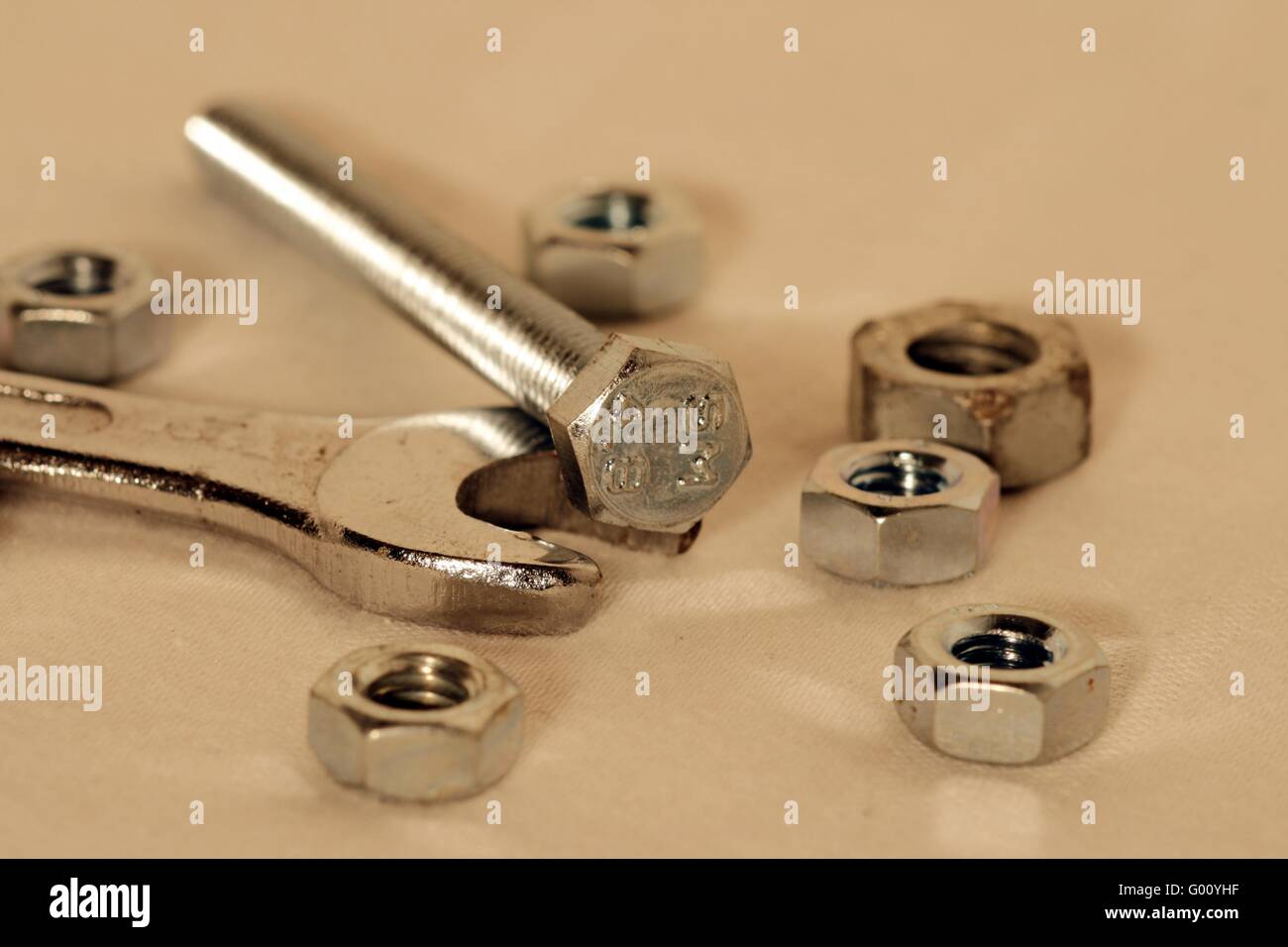 Schraubenschlüssel Stockfoto