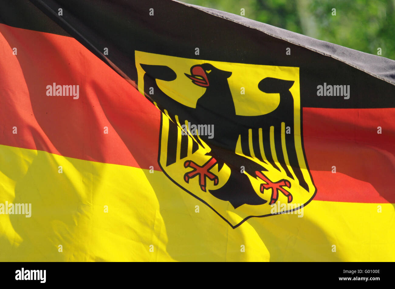Deutsche Flagge Stockfoto