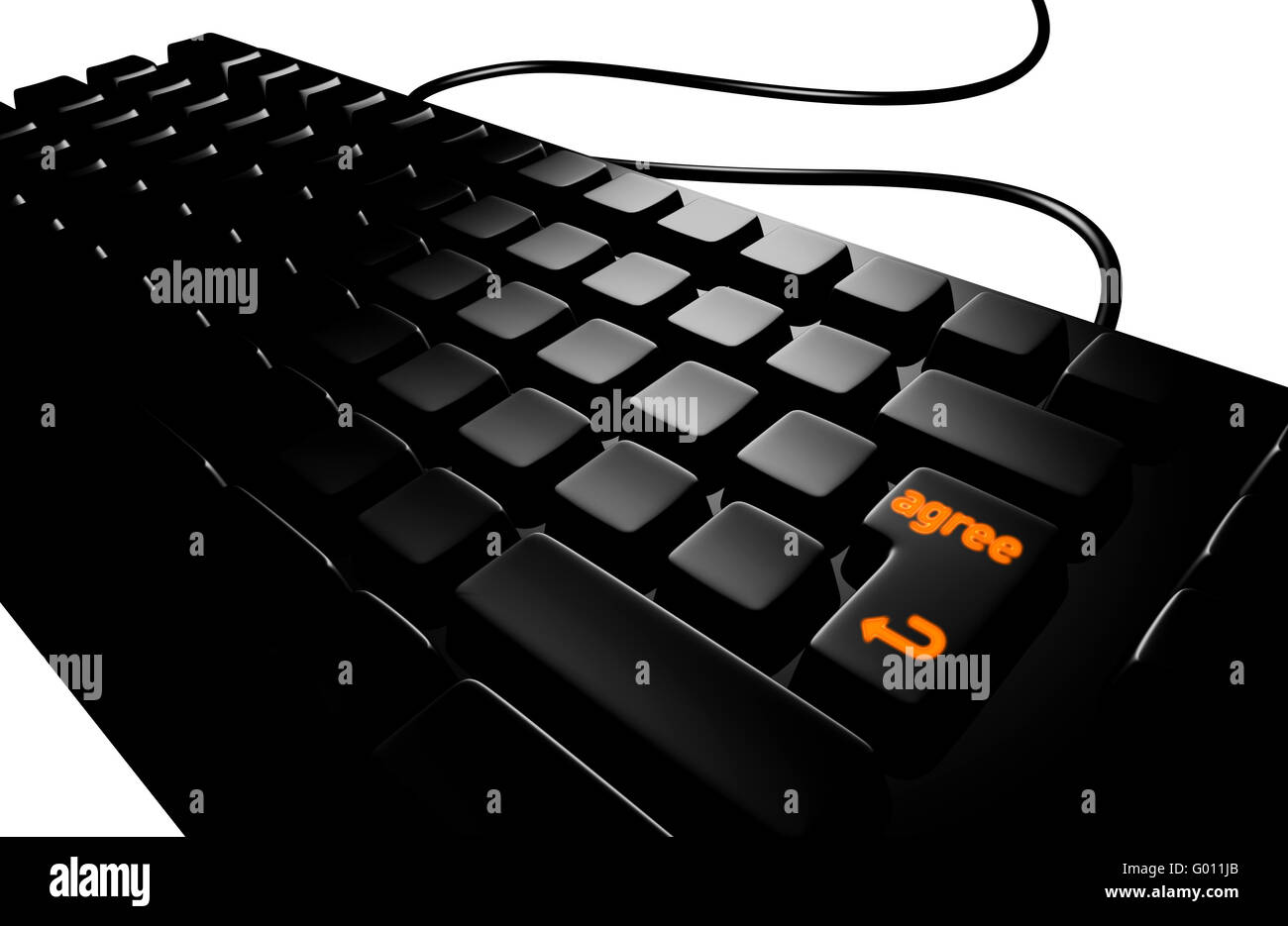 Tastatur vereinbaren Stockfoto