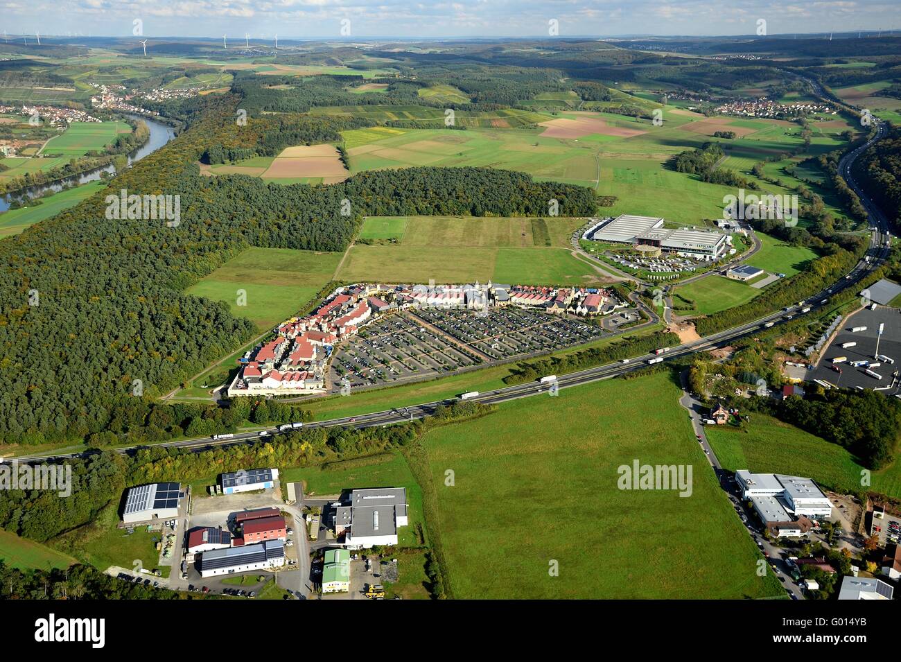 Outletcenter Wertheim Village Stockfoto