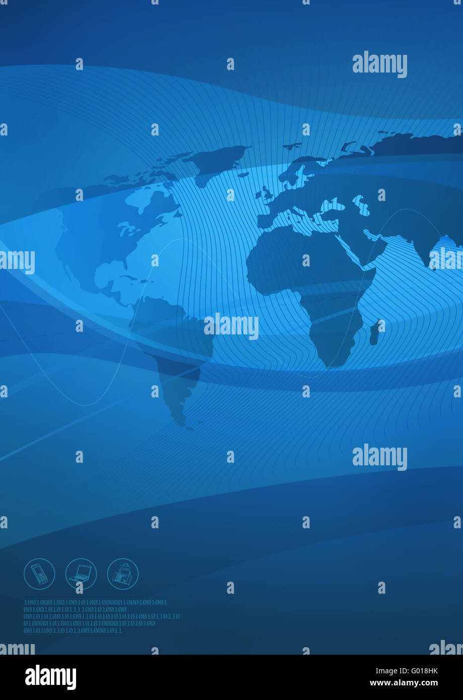 Blaues Netz 5 Stockfoto