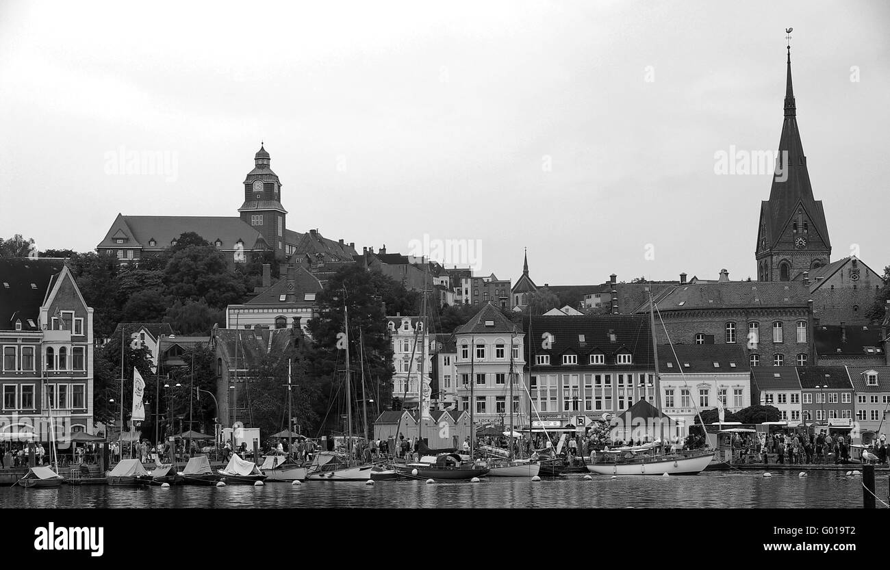 Flensburg Stadt Stockfoto