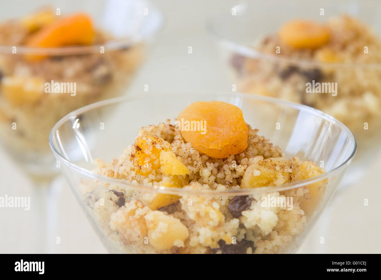 Hölty Afrikanischer Couscous - süße afrikanische Couscous Stockfoto