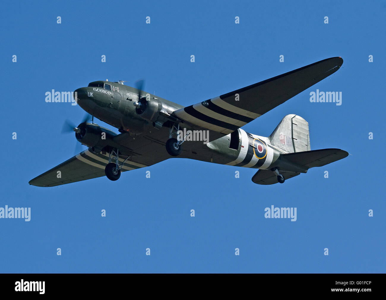 Douglas Dakota ZA947 Kwicherbichen RAF BBMF Stockfoto