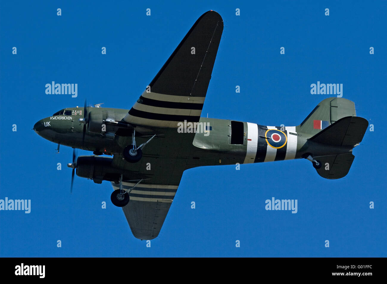 Douglas Dakota ZA947 Kwicherbichen RAF BBMF Stockfoto
