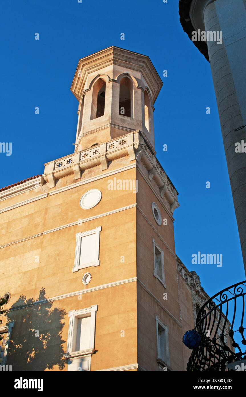 Menorca, Balearen, Spanien: bauen Sie St. Mary Church, aus der Mitte des 18. Jahrhunderts in Mahon Stockfoto
