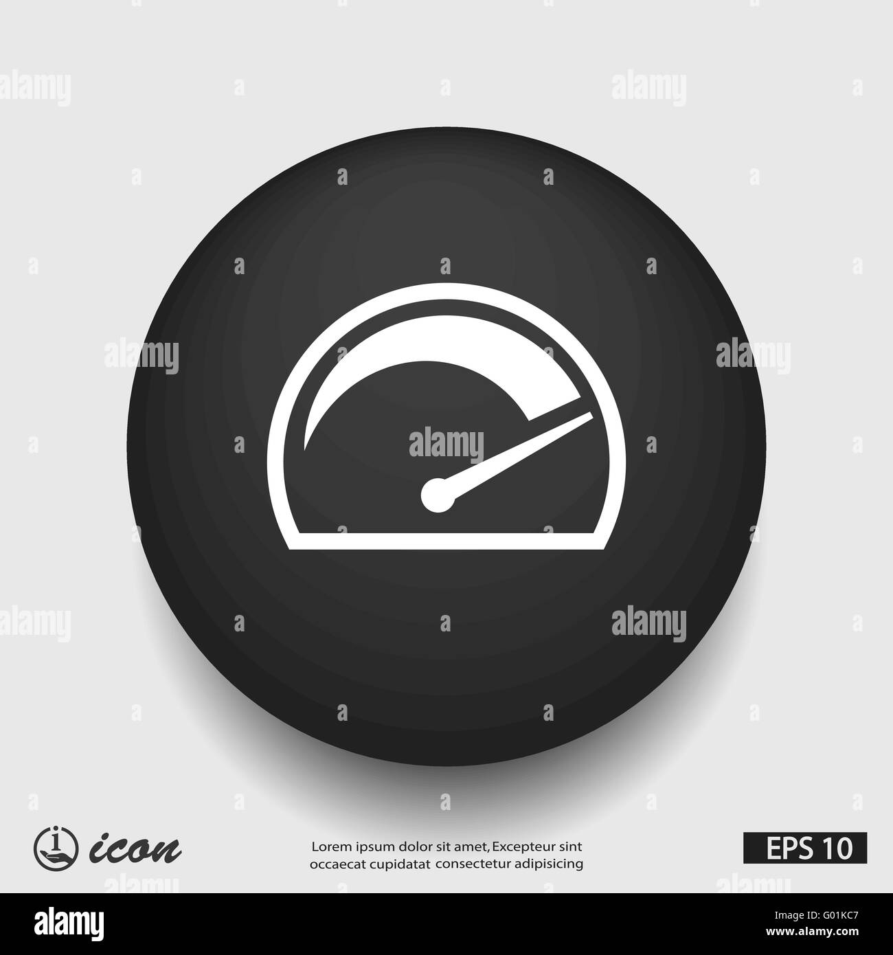 Piktogramm des Tachos Alamy