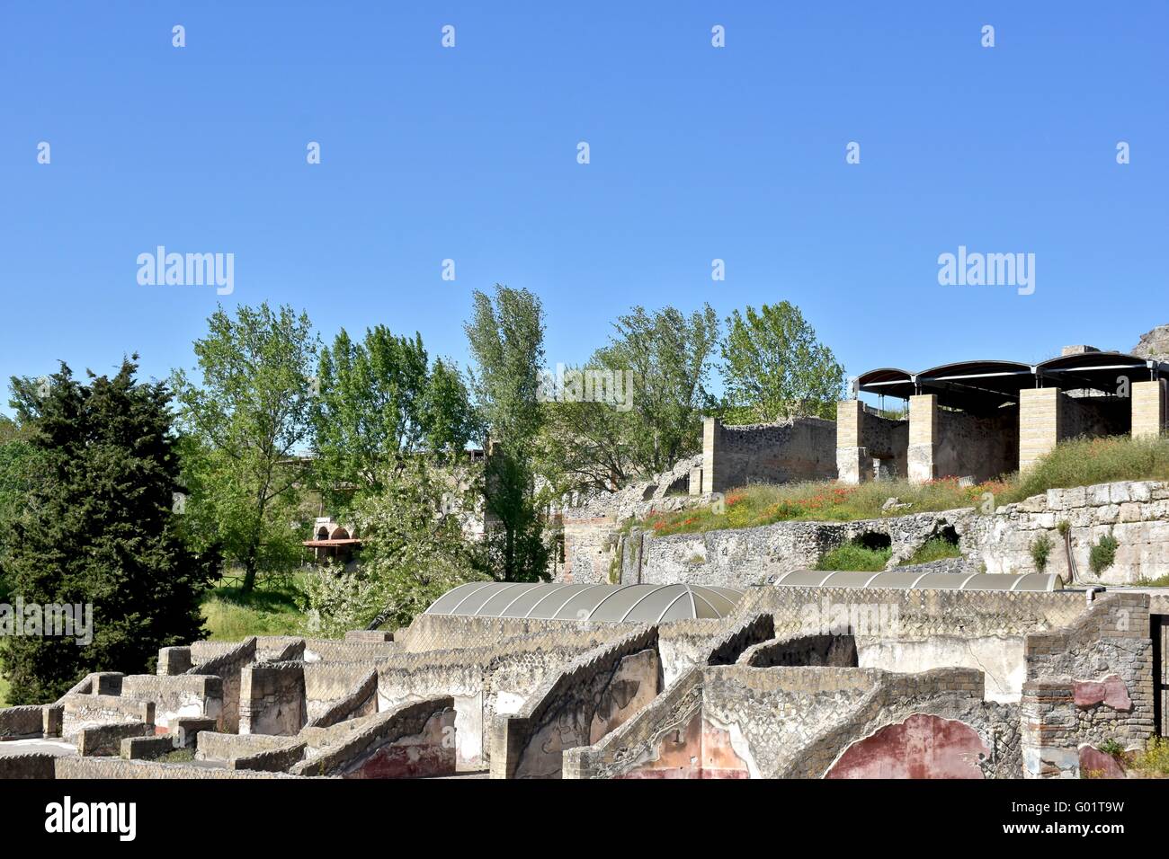 Ruinen von Pompeji Stockfoto