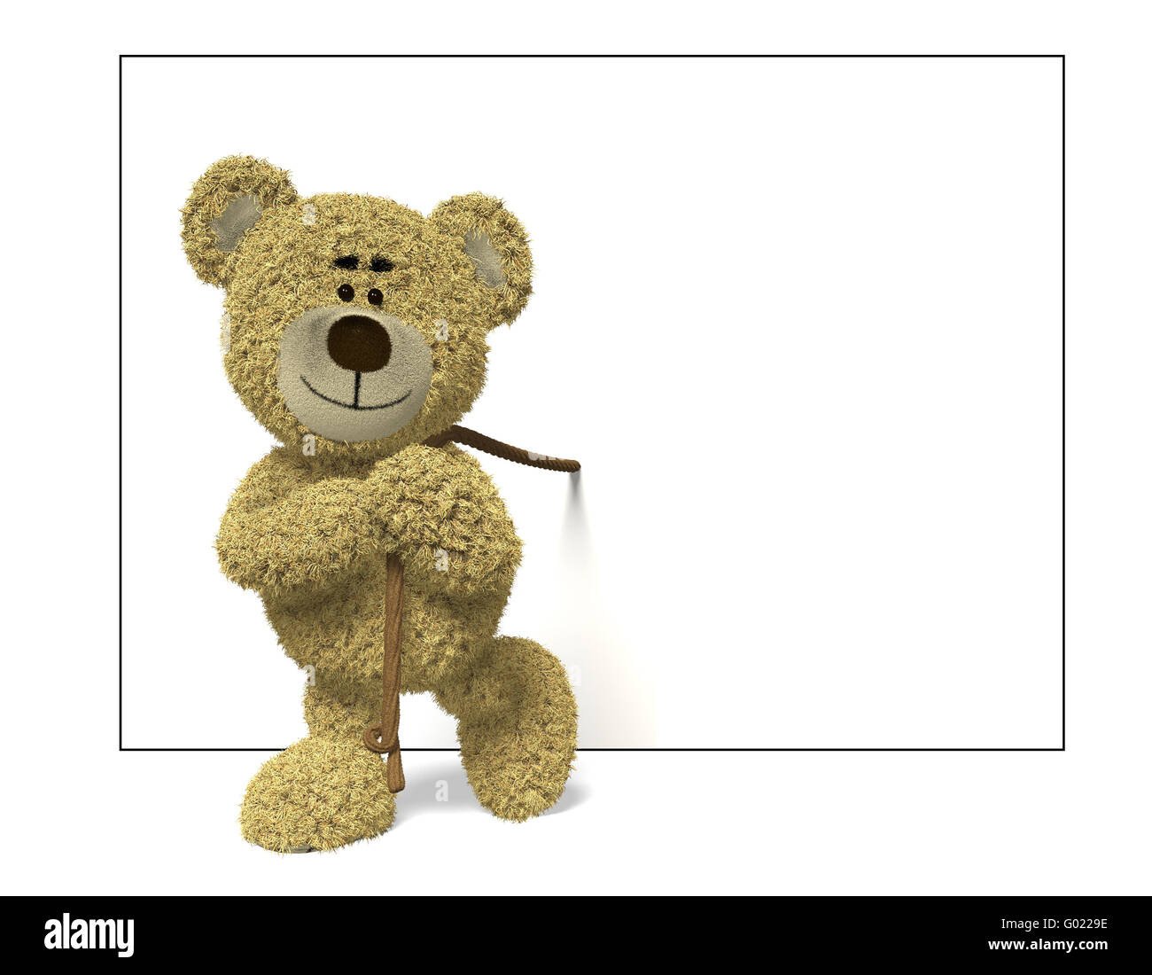 NHI Bären ziehen eine Plakatwand-front Stockfoto