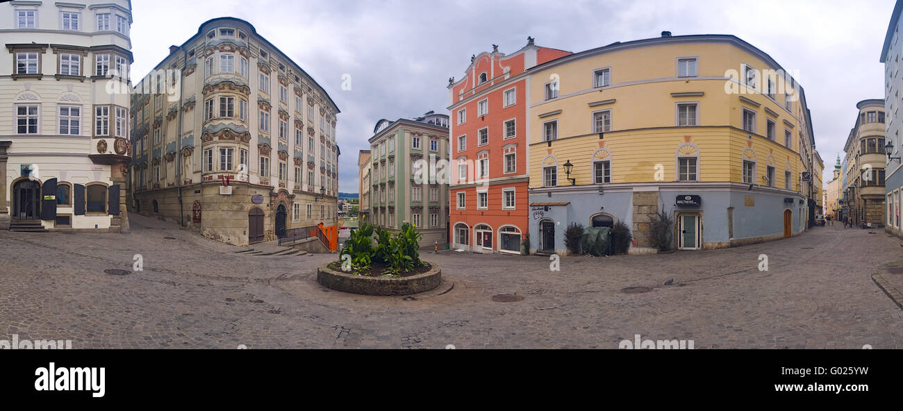 alte Apotheke in der alten Stadt Linz, Oberösterreich, Österreich, Europa Stockfoto