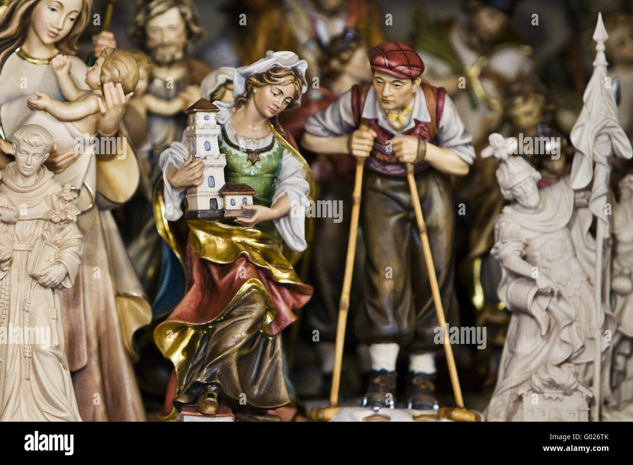 Weihnachtsfiguren Stockfoto