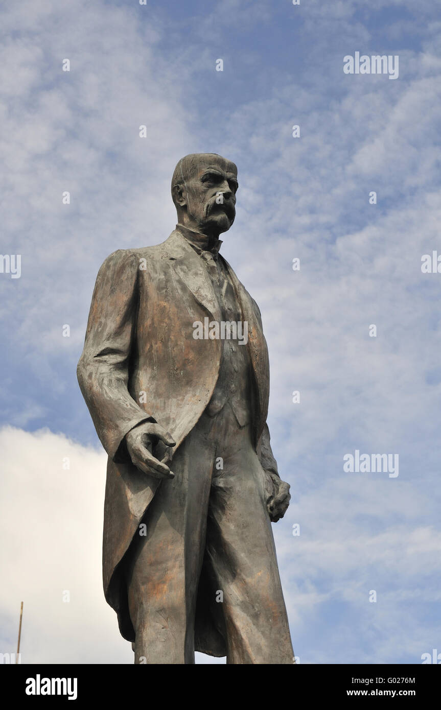 Denkmal Tomas Garrigue Masaryk in Prag Stockfoto