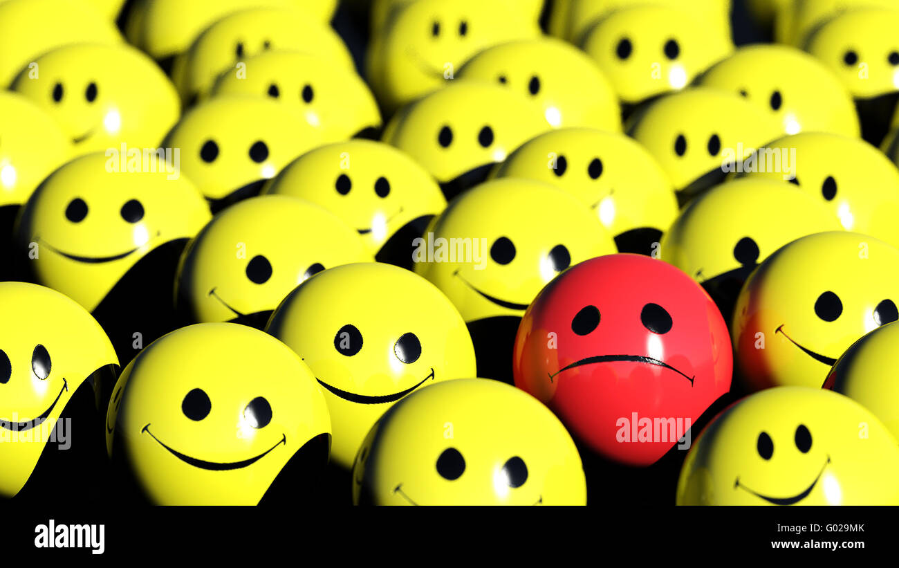 Smileys Stockfoto