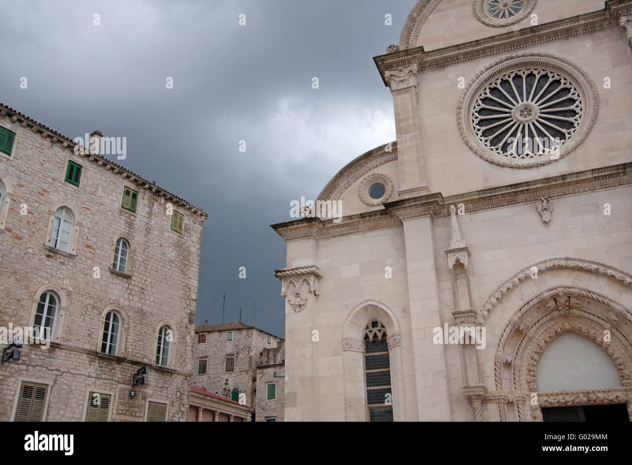 Die Kathedrale von Sibenik. Kroatien Stockfoto