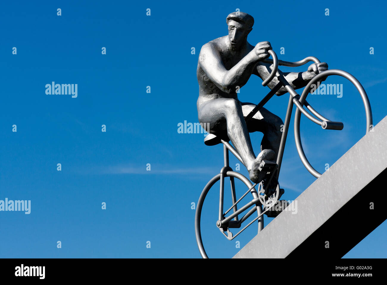 Radfahrer aus dem frühen 20. Jahrhundert Stockfoto