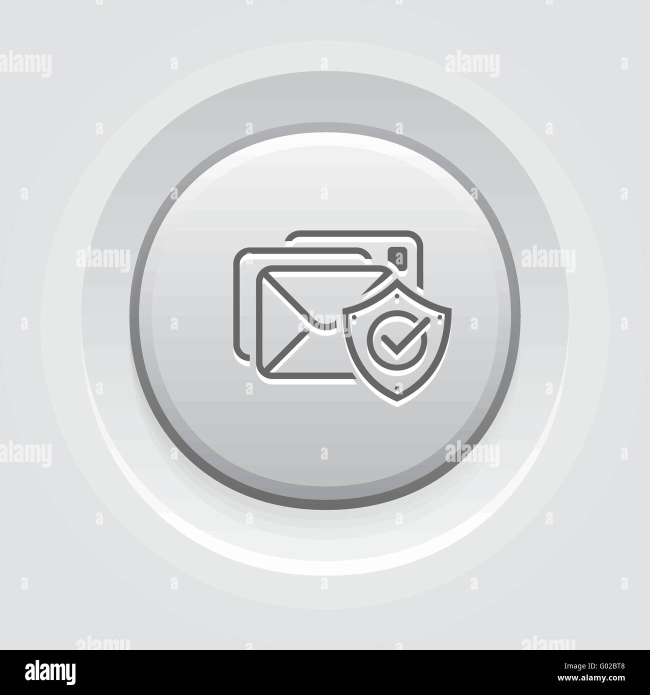 E-Mail-Schutz-Symbol Stock Vektor