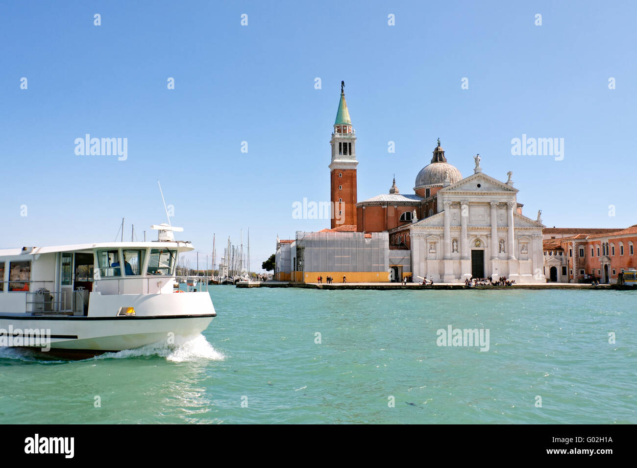 Insel und Kirche von San Giorgio Maggiore, Venedig, Italien Stockfoto