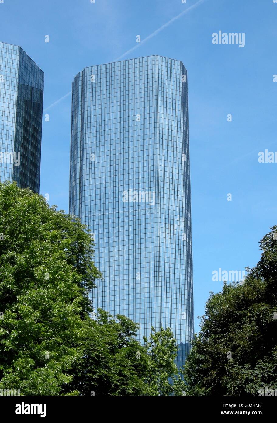grüne Banken Stockfoto