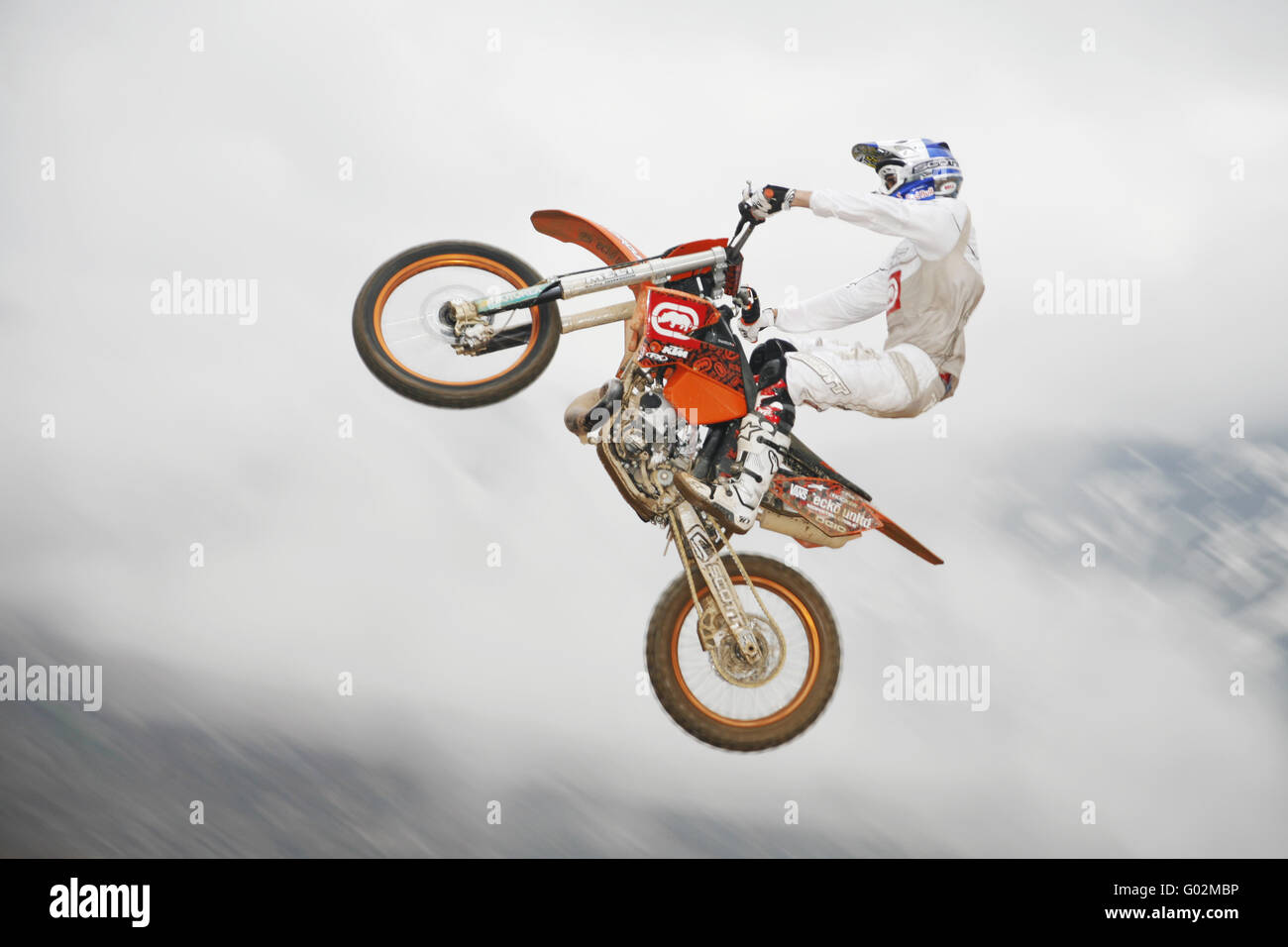 Motocross-Fahrer Stockfoto