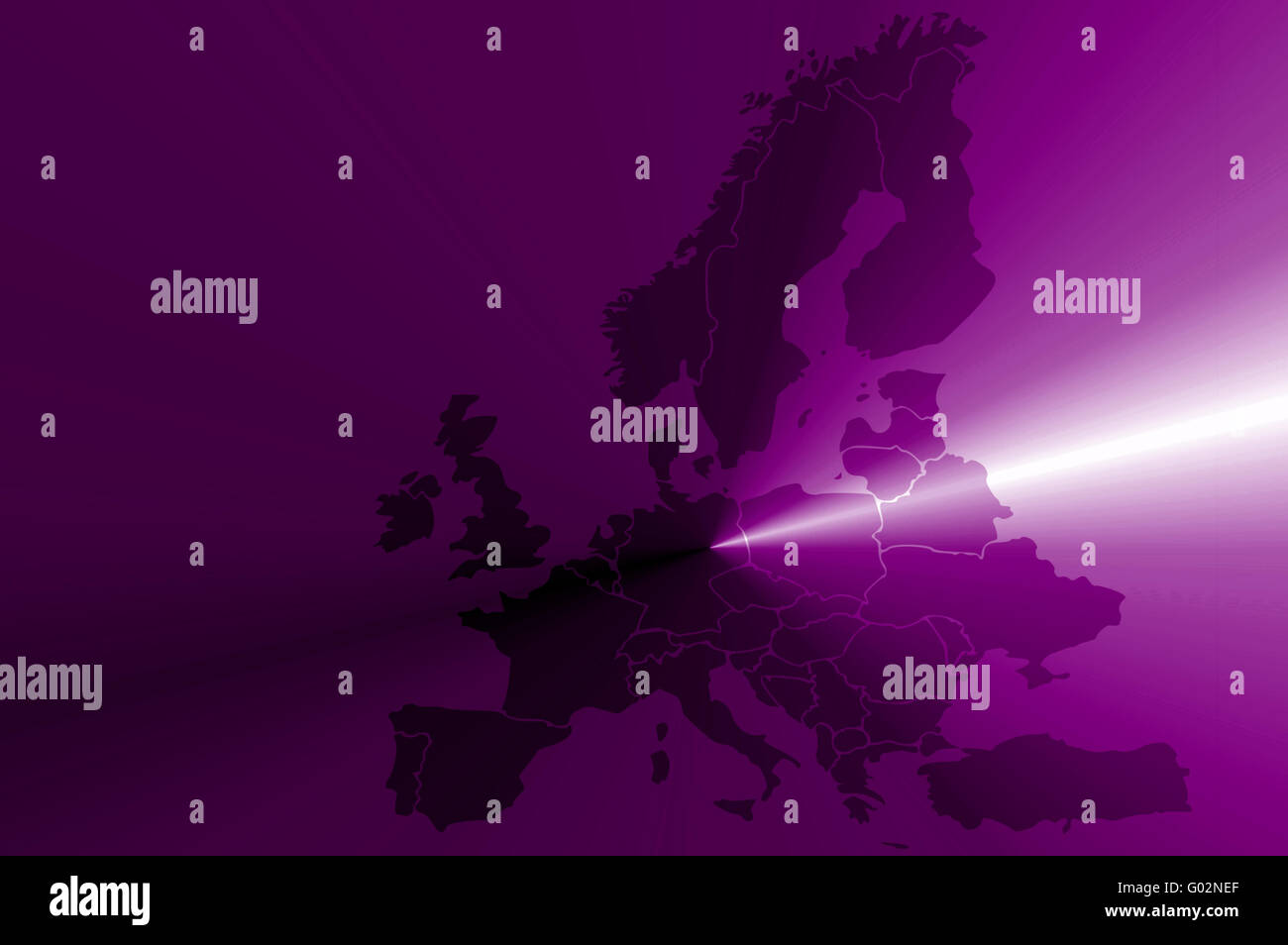 Europa-zoom Stockfoto