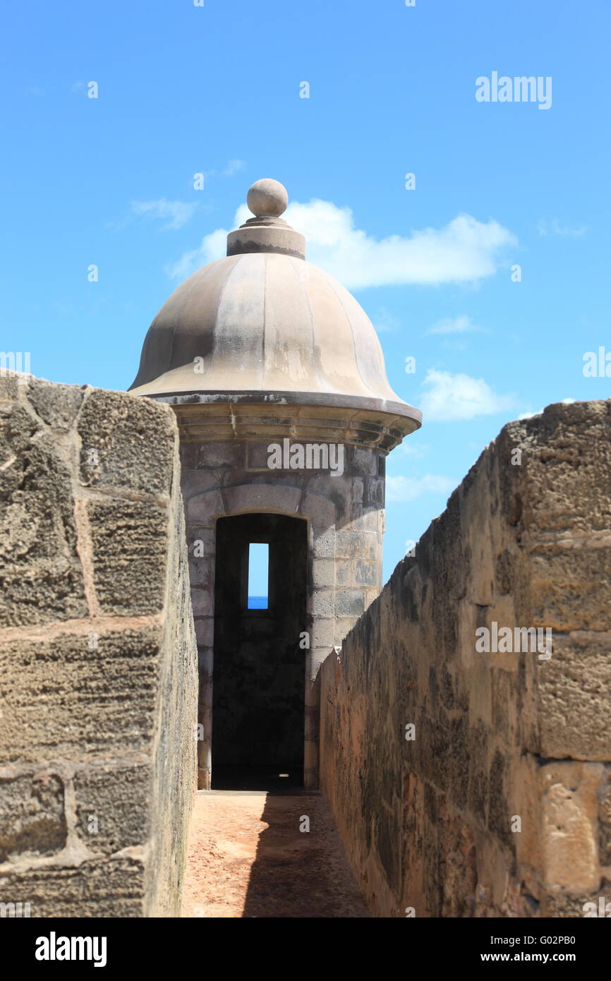Festung in San Juan Stockfoto