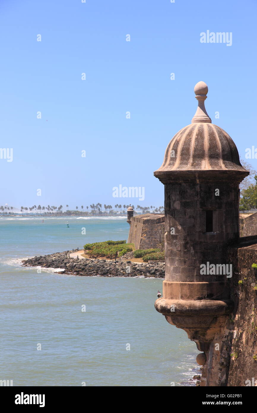 Festung in San Juan Stockfoto