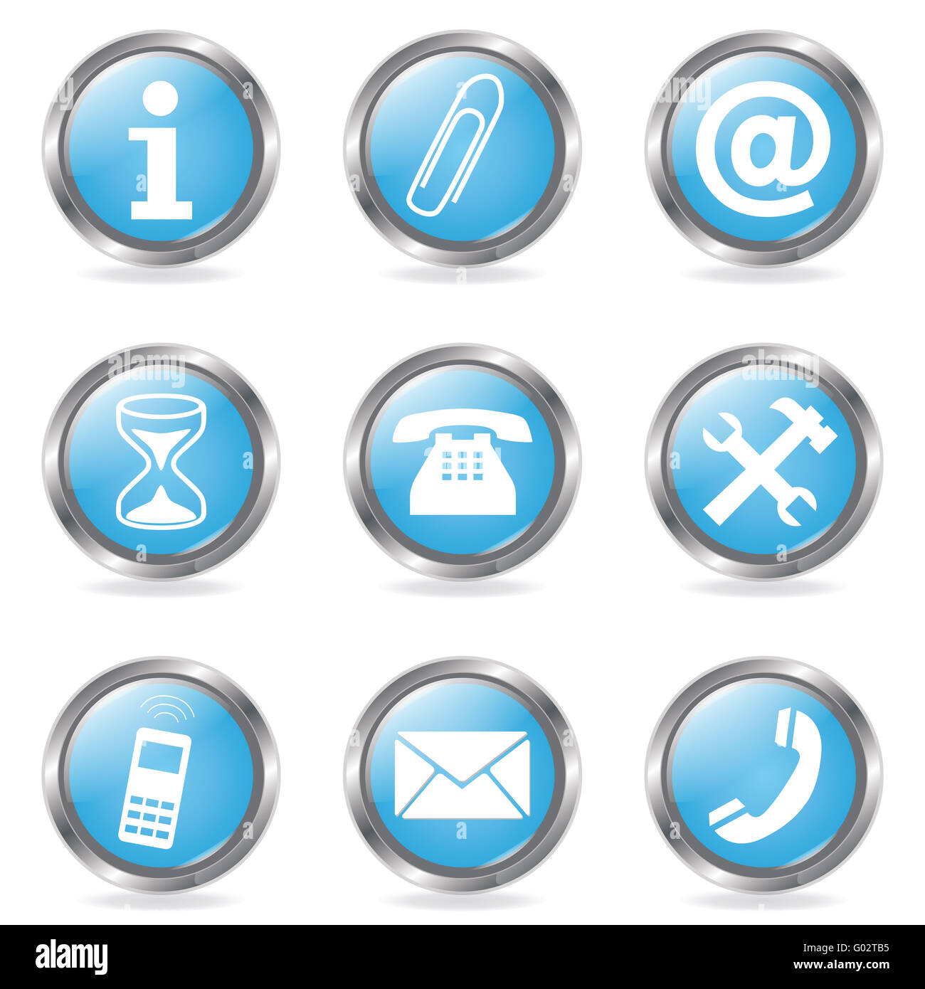 Schaltfläche "Service Stockfoto