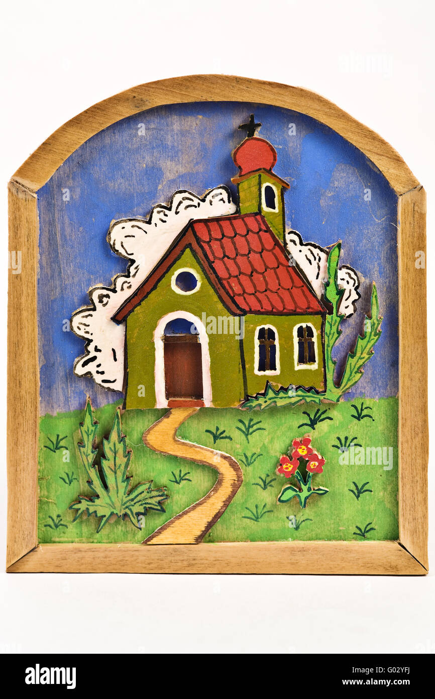 Kapelle auf einem Bild Stockfoto