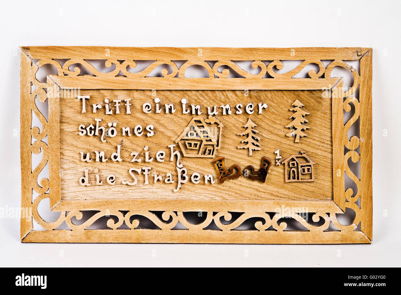 Laubsägearbeiten Stockfoto