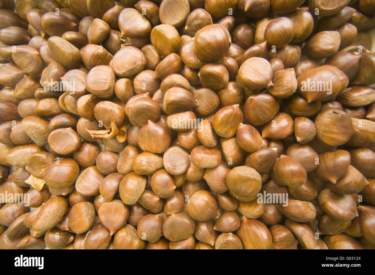 Süße Kastanien Stockfoto